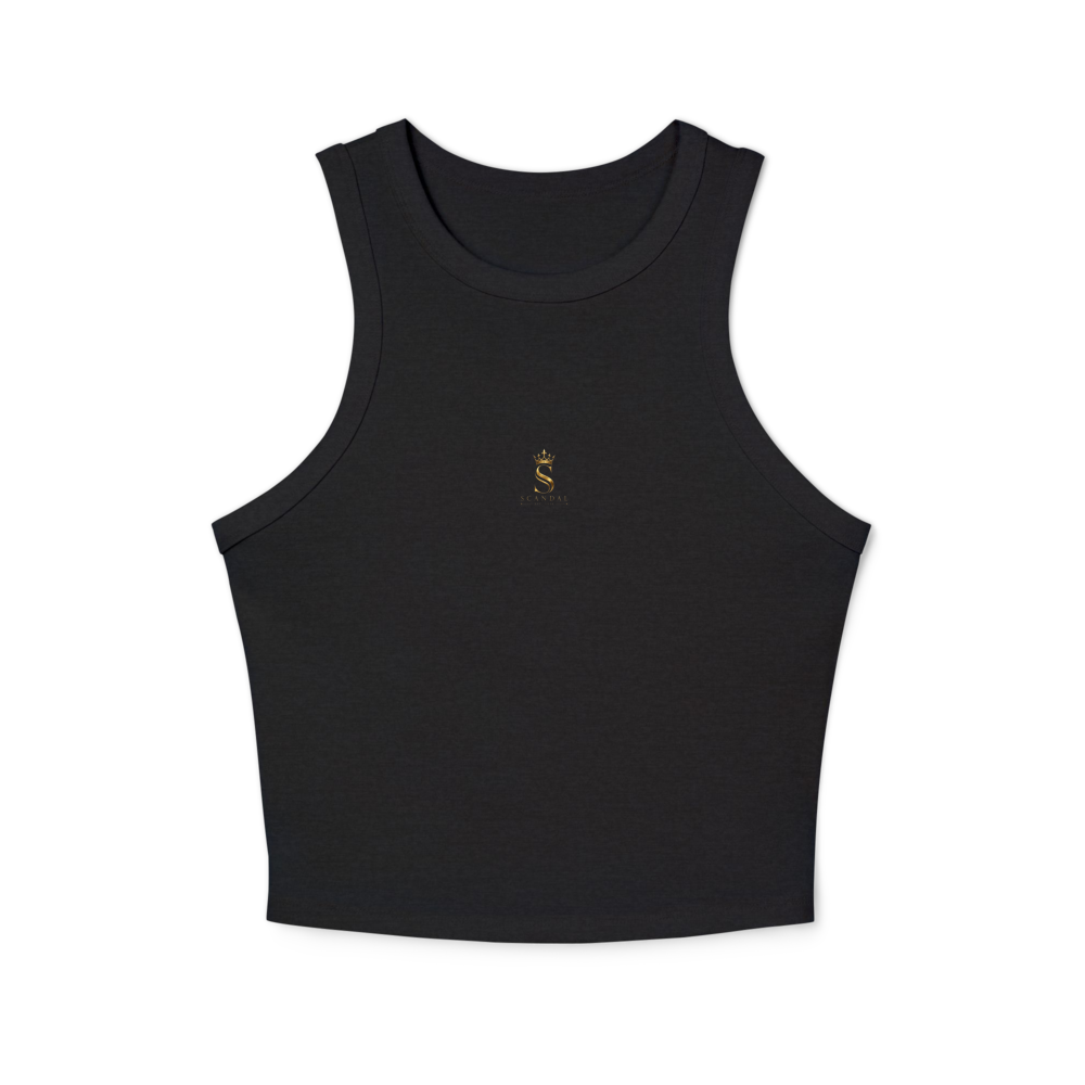 Scandal micro rib racer tank top für Damen