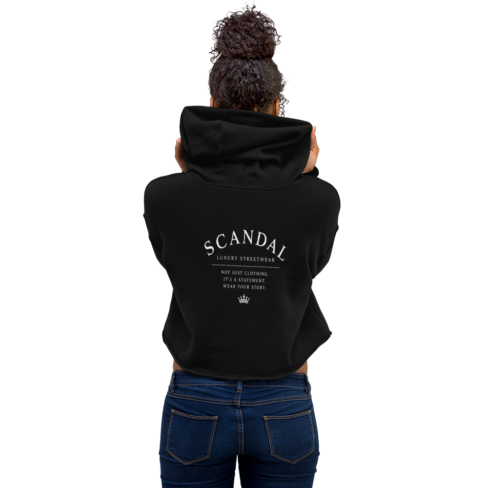 Scandal Monarch Noir Women V1 - Cropped Hoodie für Damen Back